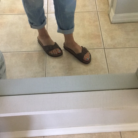 Birkenstock Madrid brown vegan sandals SZ: 35 - Picture 3 of 8